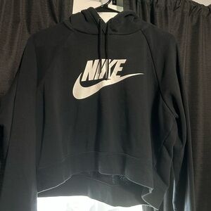 Nike Black Sweatshirt with White Logo